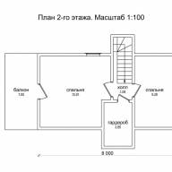 Проект Саури-102 - План 2 этажа Саури-102
